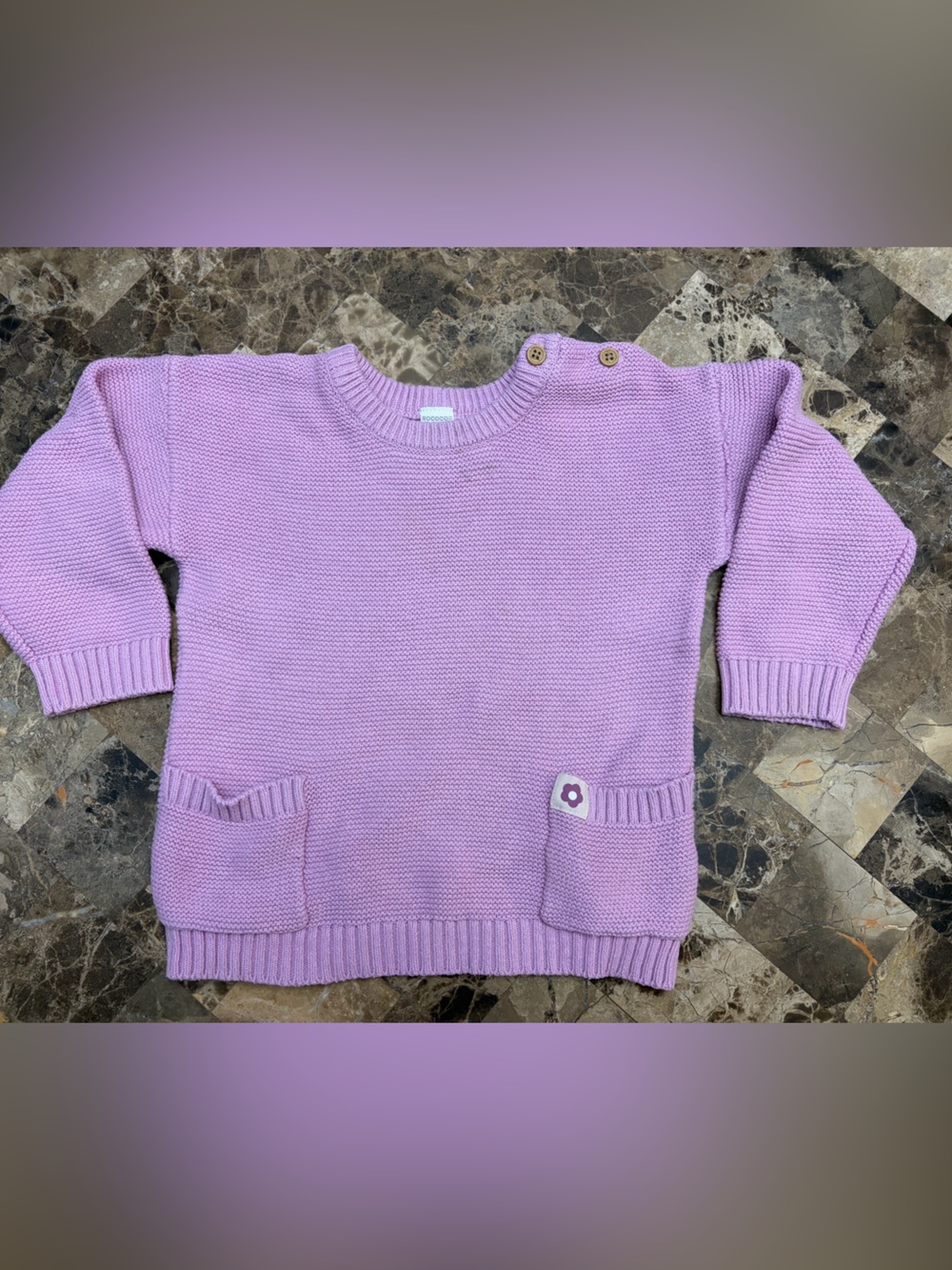 4/30$ Rococo long sleeve knit 24 months